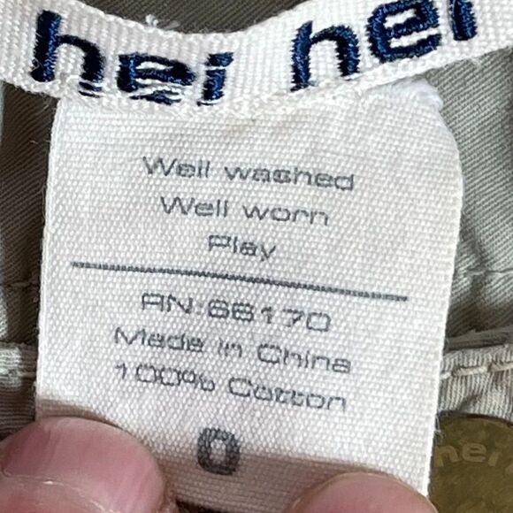 Anthro Hei Hei Khaki Eyelet Trim Capri Pan… - Picture 5 of 11